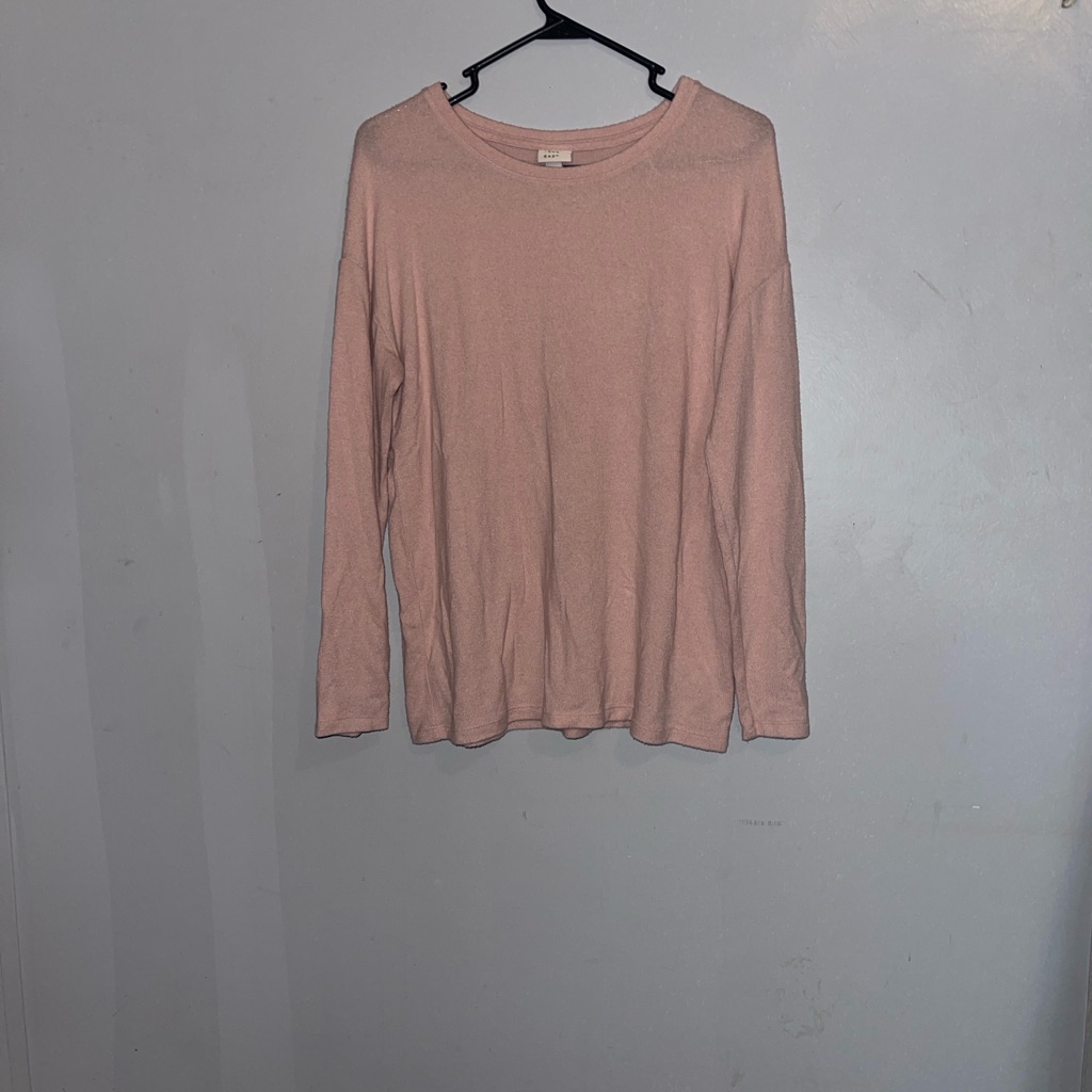 A New Day Women's Pink Long Sleeve Tee